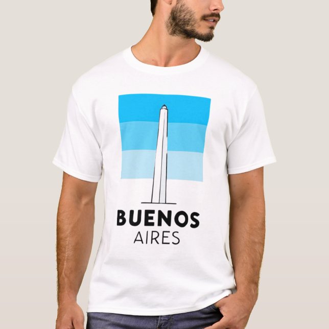 Hauptstadt Buenos Aires Argentinien T-Shirt (Vorderseite)