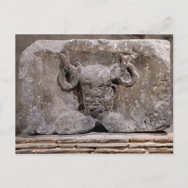 Hauptstadt der Nautes-Säule, die Cernunnos darstel Postkarte (Vorderseite)