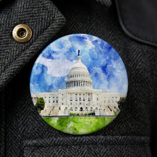 Hauptstadt der Staaten in Washington DC Button