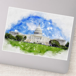 Hauptstadt der Vereinten Staaten in Washington D.C Aufkleber