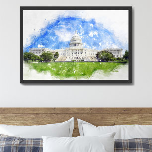Hauptstadt der Vereinten Staaten in Washington D.C Fotodruck