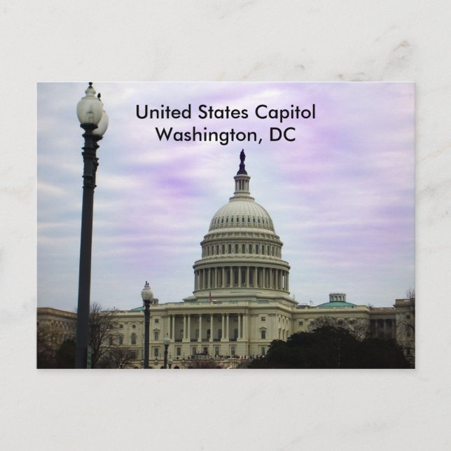 Hauptstadt der Vereinten Staaten, Washington, D.C. Postkarte (Vorderseite)