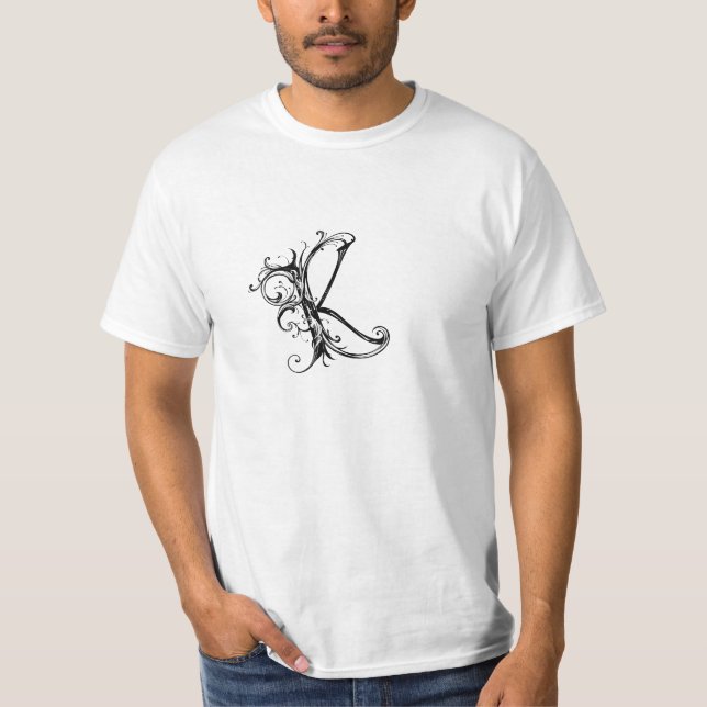Hauptstadt für Ornamente Buchstaben "K" T-Shirt (Vorderseite)