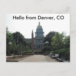 Hauptstadt Gebäude Denver Postkarte