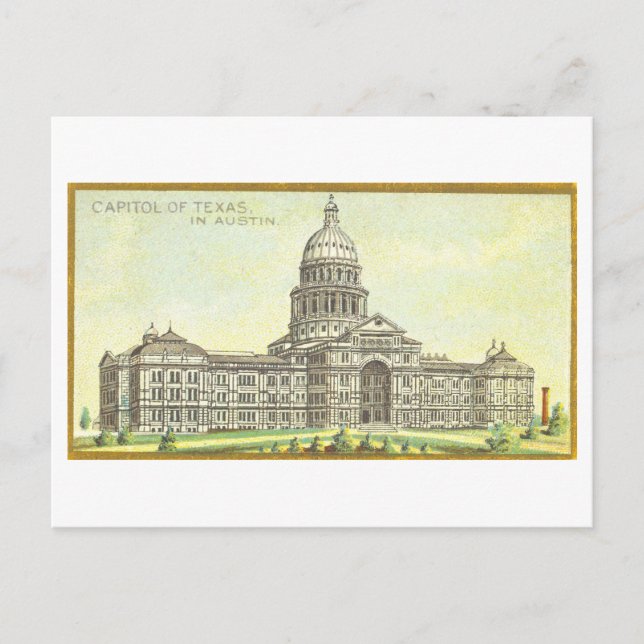 Hauptstadt Gebäude in Austin, Texas, Vintag Postkarte (Vorderseite)