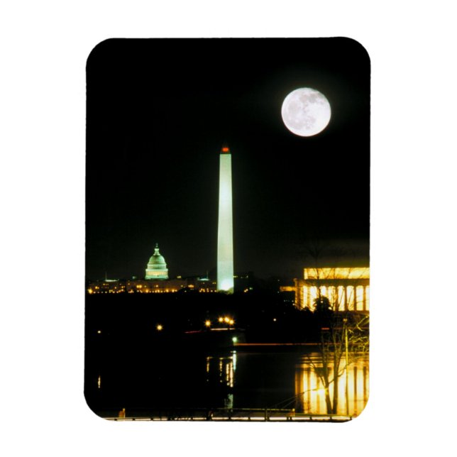 Hauptstadt Gebäude, Lincoln Memorial, Washington Magnet (Vertikal)