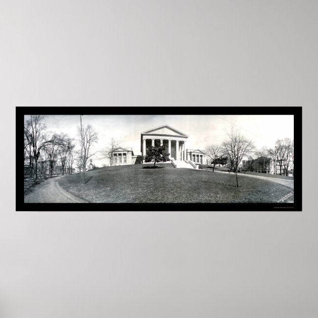 Hauptstadt Gebäude Richmond Foto 1909 Poster (Vorne)