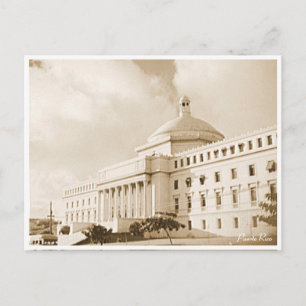 Hauptstadt Gebäude, San Juan, Geschichte, Puerto R Postkarte