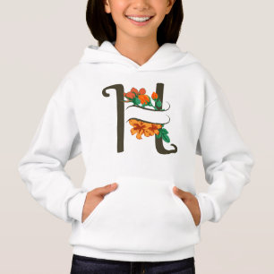 Hauptstadt H florale Monogramm Hoodie