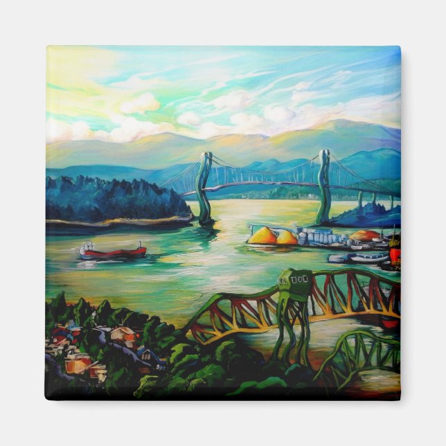 Hauptstadt Hill Dawn Magnet (Vorne)