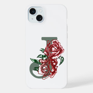 Hauptstadt J floral monogramm iPhone 15 Plus Hülle