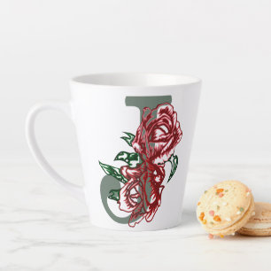 Hauptstadt J floral monogramm Milchtasse