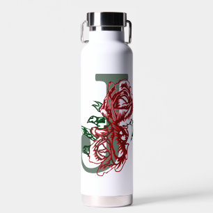 Hauptstadt J floral monogramm Trinkflasche