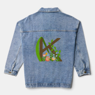 Hauptstadt K florale Monogramm Jeansjacke