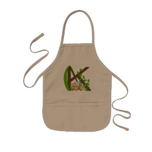 Hauptstadt K florale Monogramm Kinderschürze