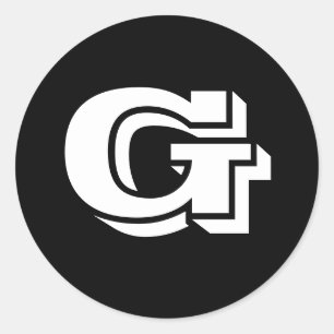 Hauptstadt Letter G Small Round Stickers von Janz