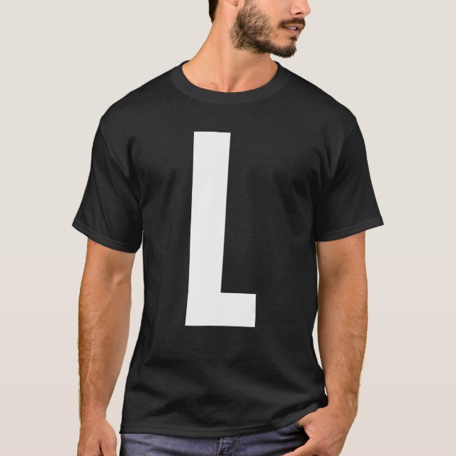 Hauptstadt Letter L Monogram Anton Schriftart Init T-Shirt (Vorderseite)
