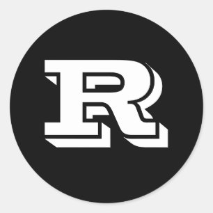 Hauptstadt Letter R Large Round Stickers von Janz