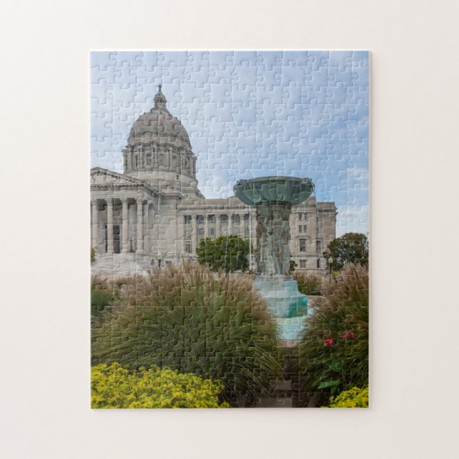 Hauptstadt Missouri und Brunnen (Vertikal)