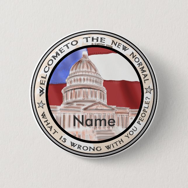 Hauptstadt Neue politische Normalität Button (Vorderseite)