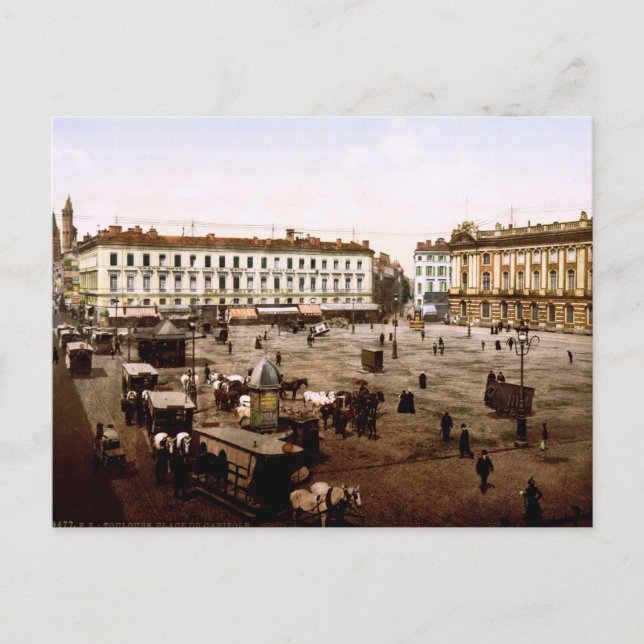 Hauptstadt Place Toulouse Frankreich Postkarte (Vorderseite)