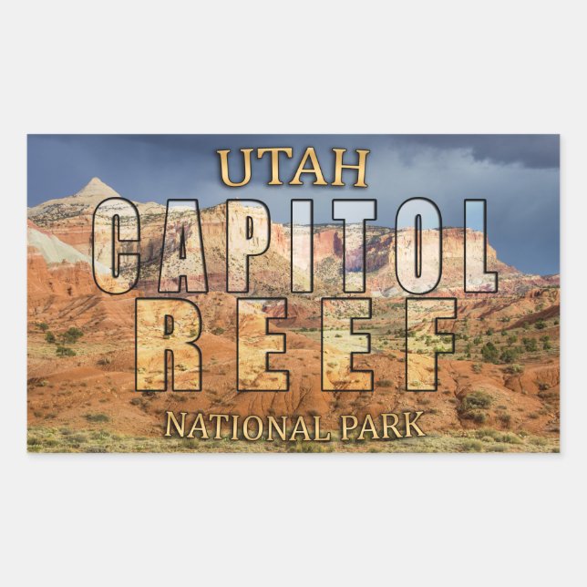 Hauptstadt Reef National Park Stickers (Vorderseite)
