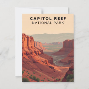 Hauptstadt Reef National Park Travel USA Postkarte