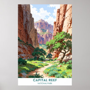 Hauptstadt Reef National Park, Utah Poster