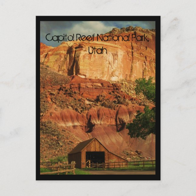 Hauptstadt Reef National Park, Utah Postkarte (Vorderseite)