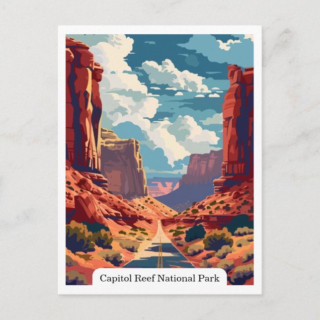 Hauptstadt Reef National Park, Utah, USA Postkarte (Vorderseite)