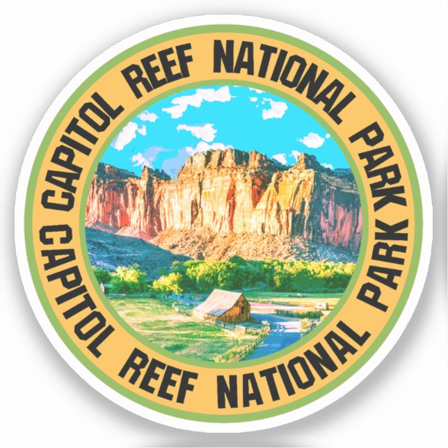 Hauptstadt Reef Nationalpark Aufkleber (Vorderseite)