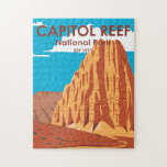 Hauptstadt Reef Nationalpark Cathedral Loop<br><div class="desc">Hauptstadt Reef Vektorgrafik Design. Der Park umgibt eine lange Falte in der Erde, bekannt als die Wassertaschenfalte, mit Schichten von goldenem Sandstein, Schluchten und markanten Felsformationen.</div>