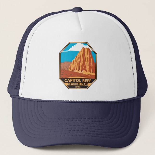 Hauptstadt Reef Nationalpark Cathedral Loop Truckerkappe (Vorderseite)