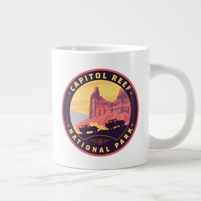 Hauptstadt Reef Nationalpark Jumbo-Tasse (Rechts)