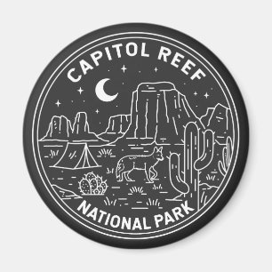 Hauptstadt Reef Nationalpark Monoline Magnet