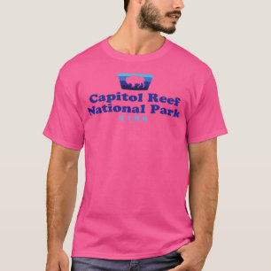 Hauptstadt Reef Nationalpark Retro Buffalo Arrowhe T-Shirt