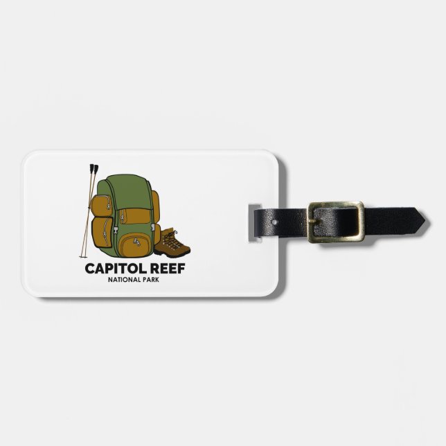 Hauptstadt Reef Nationalpark - Rucksack Gepäckanhänger (Vorderseite horizontal)