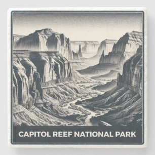 Hauptstadt Reef Nationalpark Steinuntersetzer