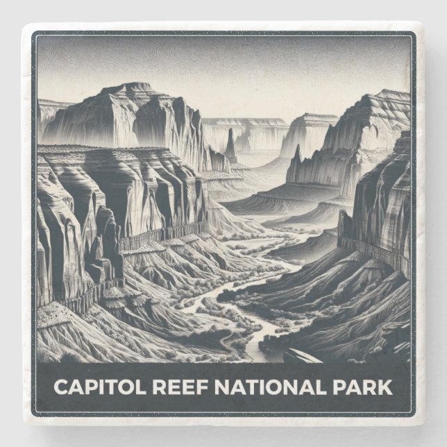 Hauptstadt Reef Nationalpark Steinuntersetzer (Vorderseite)