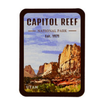 Hauptstadt Reef Nationalpark Utah Wüste Wasserfarb