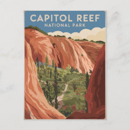Hauptstadt Reef Nationalpark Vintag Postkarte