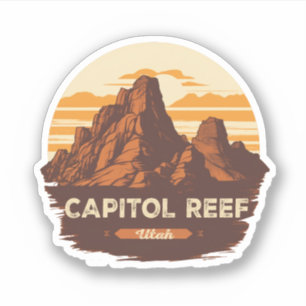 Hauptstadt Reef - Nationalparkgeschenke Aufkleber