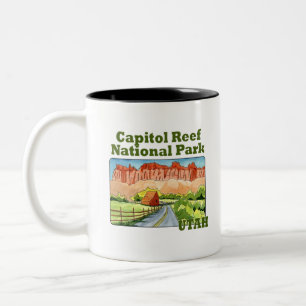 Hauptstadt Riff Nationalpark, utah Zweifarbige Tasse