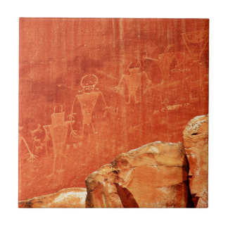 Hauptstadt-Riff Petroglyphen Fliese