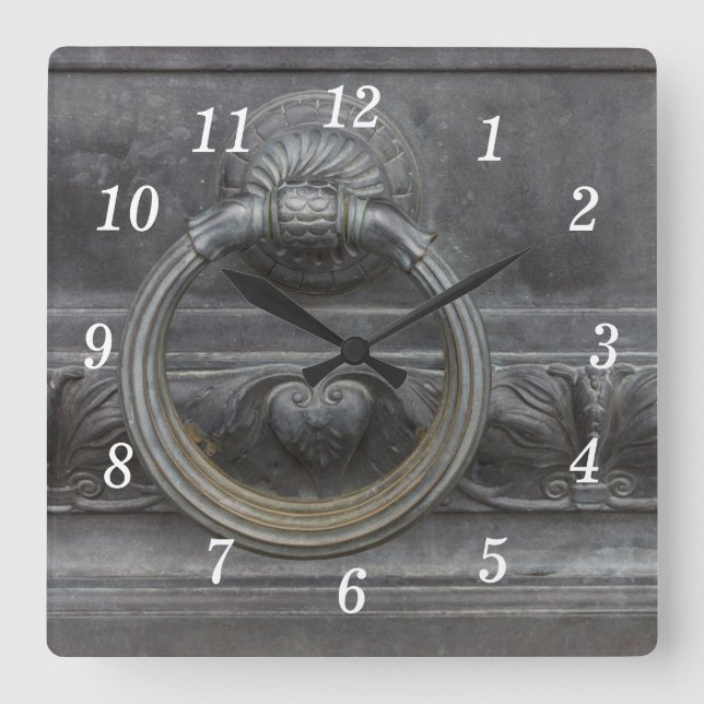 Hauptstadt von Missouri Türschlaufe Quadratische Wanduhr (Vorderseite)
