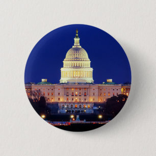 Hauptstadt Washington DC United Staaten in Dusk Button