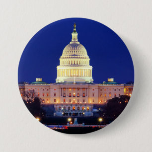 Hauptstadt Washington DC United Staaten in Dusk Button