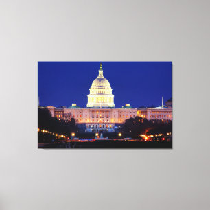 Hauptstadt Washington DC United Staaten in Dusk Leinwanddruck