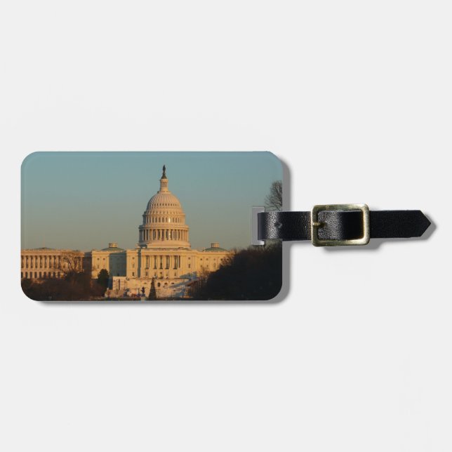 Hauptstadt zu Weihnachten - Washington DC Urlaub Gepäckanhänger (Vorderseite horizontal)