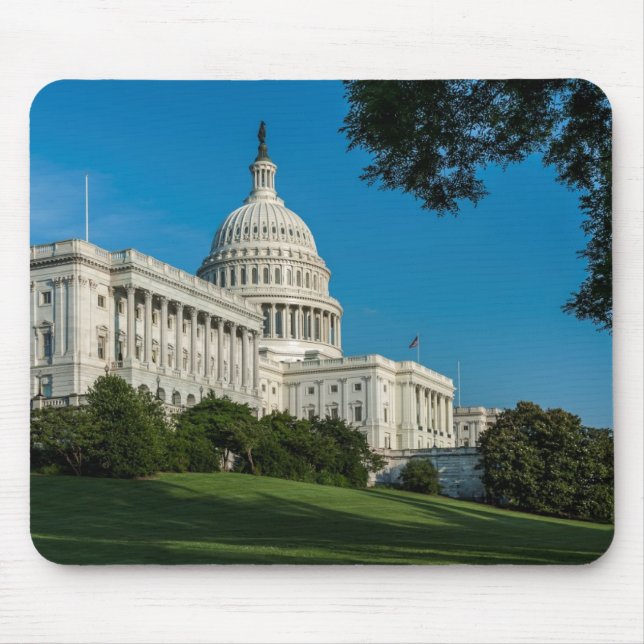 Hauptstadts-Gebäude-Westansicht Mousepad (Vorne)